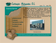 Tablet Screenshot of cartonajes-malaga.com